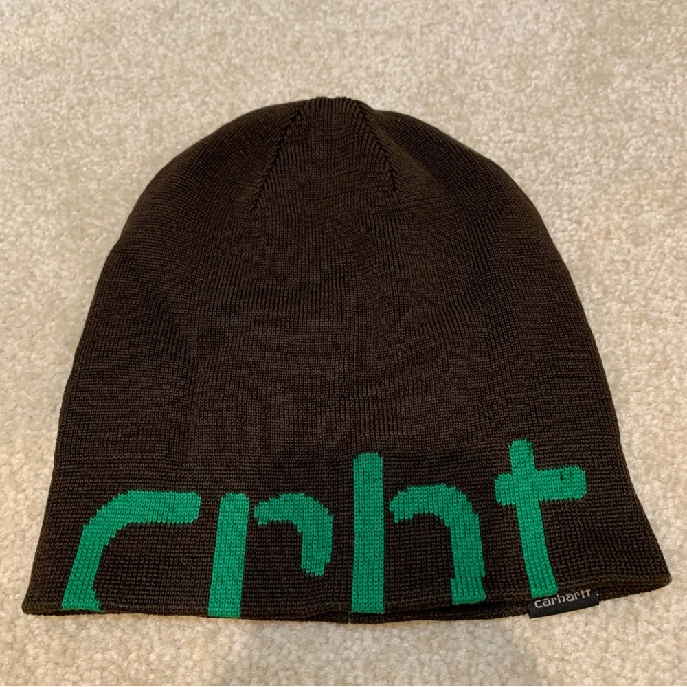 Carhartt Brown and Green Beanie